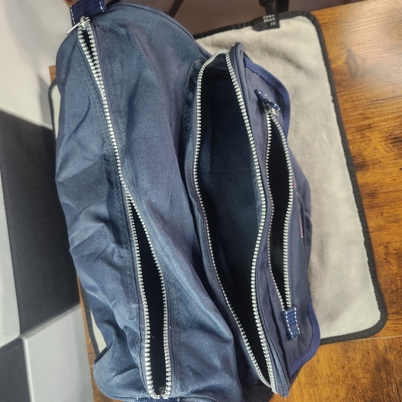 Vintage Time Magazine Messenger Bag Tote Blue Zips Adjustable Shoulder Strap - Picture 2 of 8